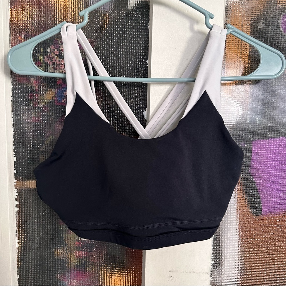 Buffbunny Cancelled Sports Bra Cross Back Scoop Neck Athleisure